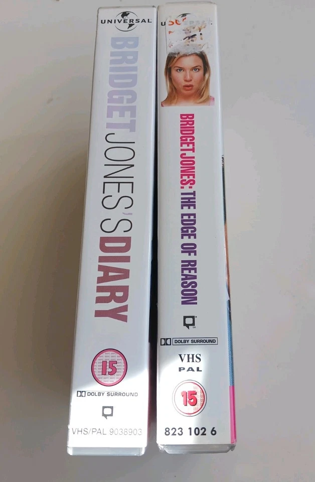 Bridget Jones VHS Bundle Diary + Edge of Reason 2001-2005 Universal PAL 15 Run - Image 2 of 4
