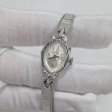Vintage Helbros 22 17J Diamond Mechanical Ladies Dress Cocktail Petite Watch