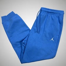 Nike Men  s Air Jordan Brooklyn Fleece Pants Joggers Size XL UNC Blue FV7277-469