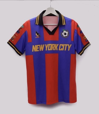 New York City Soccer Jersey - World Cup 26 - Red and Blue - L (Large)