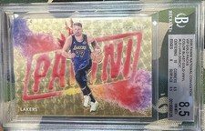2025 Panini National VIP Gold Vinyl Color blast #LD Luka Doncic /10 BGS 8.5