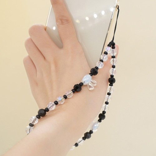 Handy Kette Perlen-Handy-Schlüsselband Perlenbesetztes Telefonarmband - Zdjęcie 6 z 12