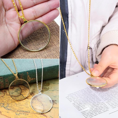 2 Stücke Monokel,Monokel Brille,Monokel Kostüm,Halskette Mit Lupe,Lupe Mit Kette - Bild 6 von 7