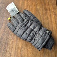 NEW HEAD WOMENS SMALL BLACK HEAD QUILTED PUFFER GLOVES SORONA