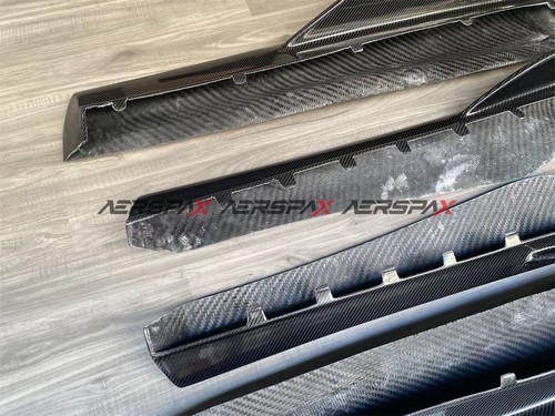 For McLaren 540C 570S 570GT 2016-2021 Real Carbon Fiber Side Skirt Body 4PCS - Picture 3 of 11