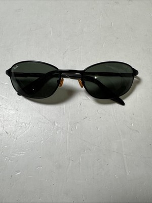 Vintage Ray Ban Highstreet W2963 PSAS Black Wrap Sunglasses RB3023 BL