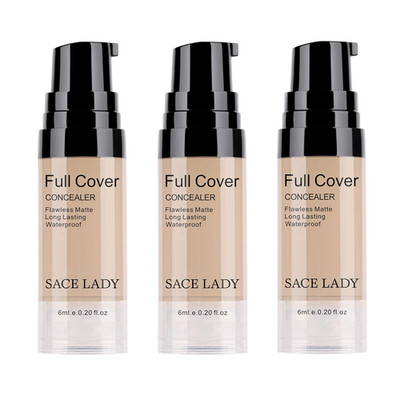 3 Pack Pro Full Cover Liquid Concealer, Waterproof Smooth Matte Flawless Finish 
