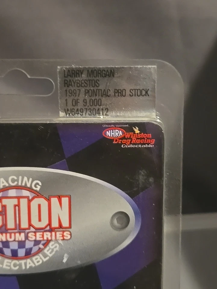 LARRY MORGAN 1/64 ACTION 1997 PONTIAC PRO STOCK RAYBESTOS nunca abierto NHRA Foto 2 de 4