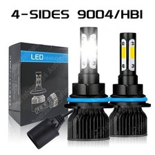 4-Sides 9004 HB1 LED Headlight Super Bright Bulbs 6500K 2500000LM High/Low Beam