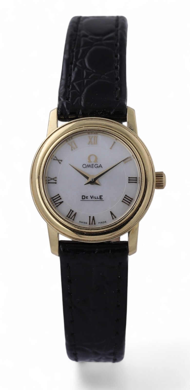 OMEGA De Ville Prestige 18ct Yellow Gold - 4670.71.02 - Mother of Pearl - 22mm