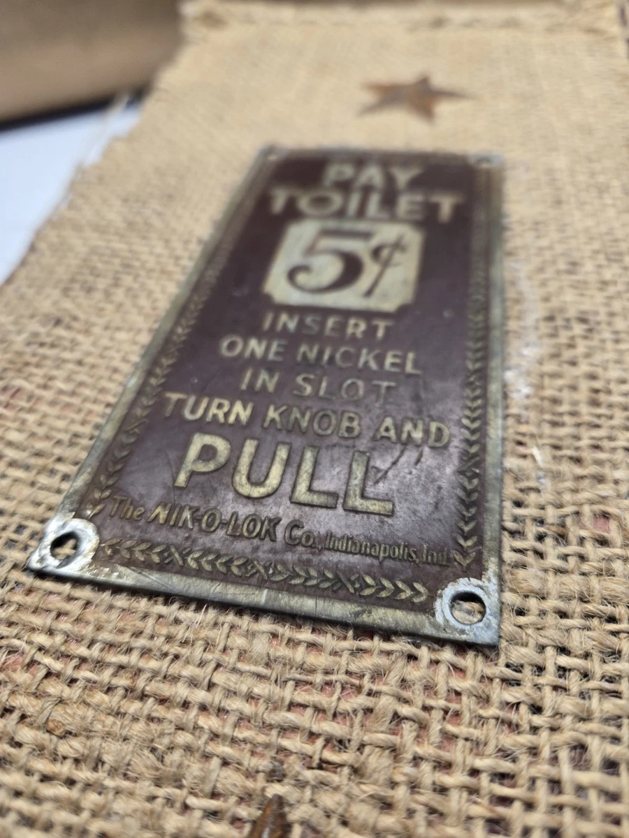 Restroom Sign In Original Advertising Signs (1930-1969) for sale