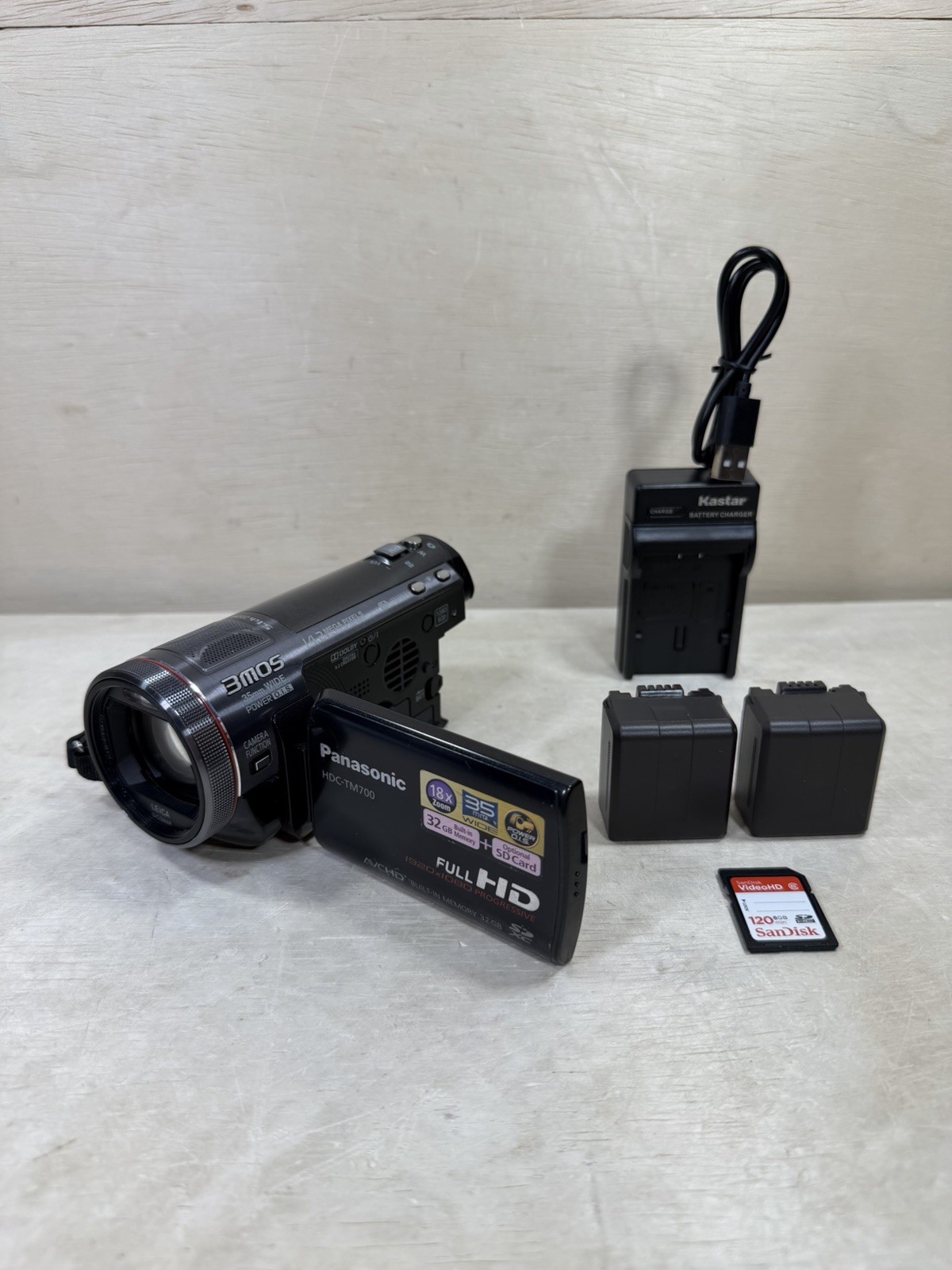 Panasonic HDC-TM700P Full HD Digital Video Camera w/ 2 Batts