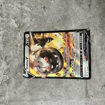 Pokemon Karte - Stahlos V - 115/185 - Farbenschock Deutsch - NM