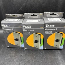 Tork 3010 lot of 3 Flush Mounting Photoelectric Photocontrol for Junction Box