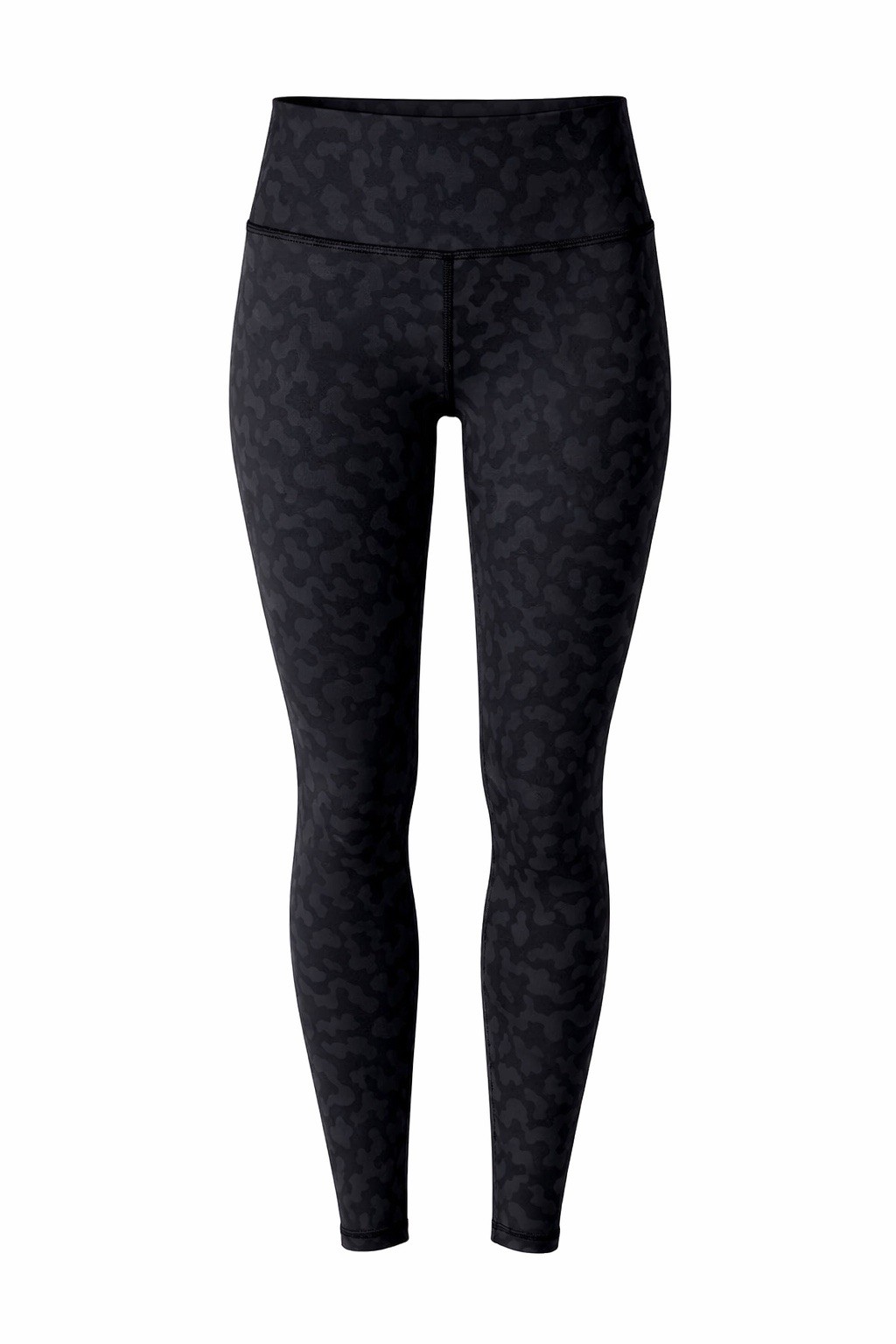 Lululemon Black Camo Leggings High Rise Size 8 Yoga Gym Athletic Pants