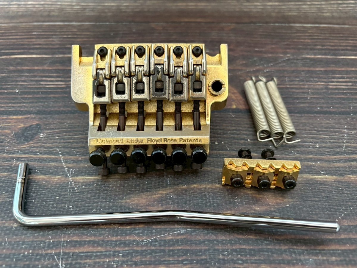 80s Ibanez Edge Floyd Rose Tremolo Bridge Gold Made in Japan