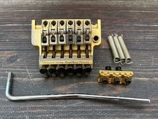 80s Ibanez Edge Floyd Rose Tremolo Bridge Gold Made in Japan w/ R2 Locking Nut