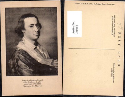 380352,Künstler Ak John Singleton Copley Portrait of Joseph Barrell Kunst Wissen