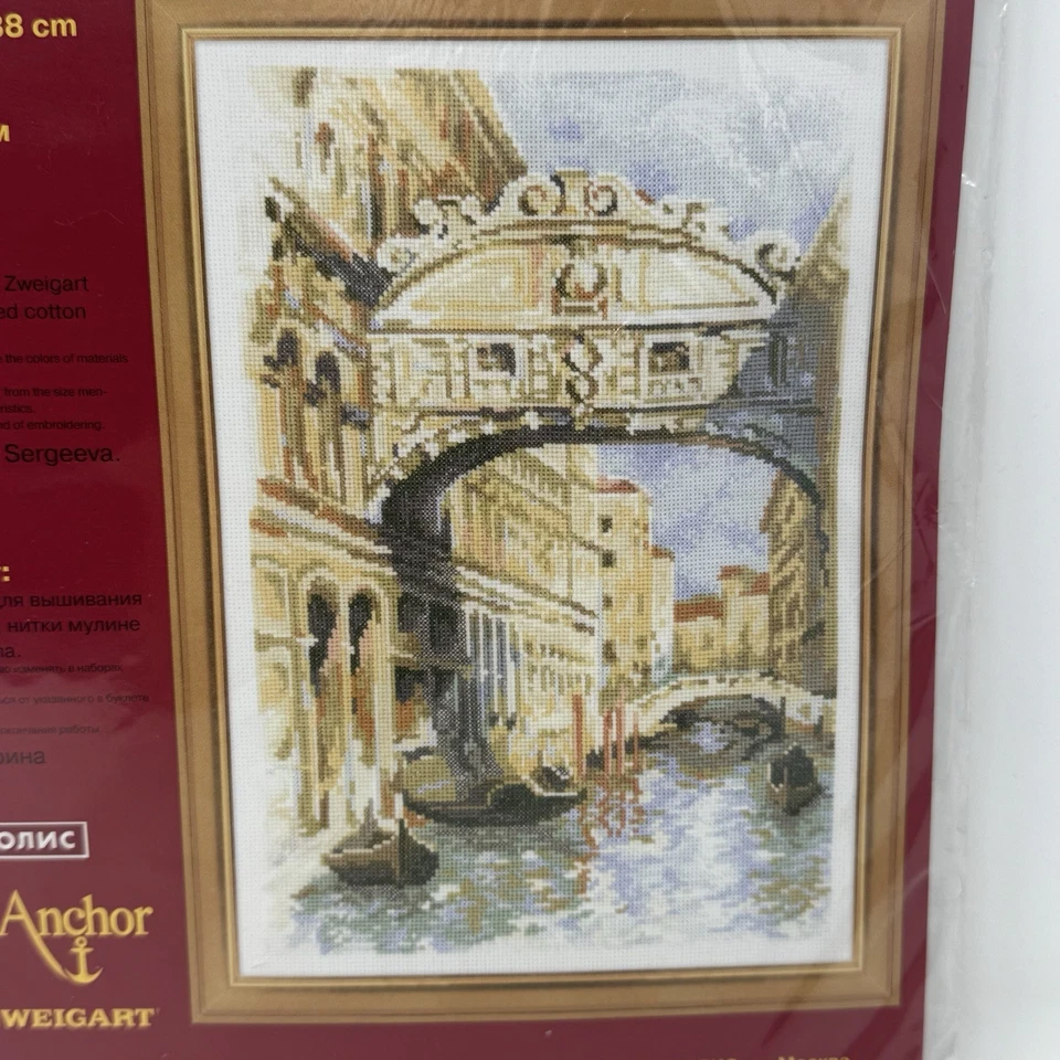 Nuevo Kit Punto de Cruz Riolis "Puente de los Suspiros en Venecia" 1552 ARTESANÍA SELLADA Foto 2 de 4