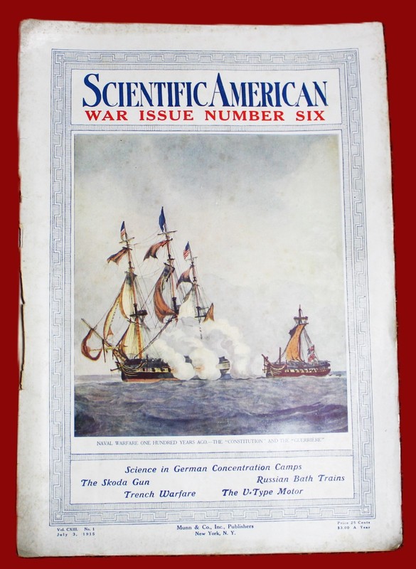 SCIENTIFIC AMERICAN MAGAZINE 3 JULY 1915 WWI SCIENCE TECHNOLOGY NEWS