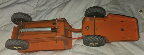 Vintage Nylint 4600 Pressed Steel Hydraulic Dumper Earth Mover Orange Works - Picture 8 of 9