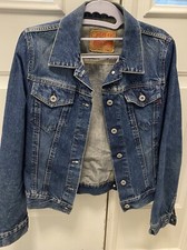 Replay Wv705 Denim Women Jacket Size Medium