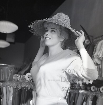 1950s Vogel Negative-busty blonde pinup girl Shirley Quimby-cheesecake