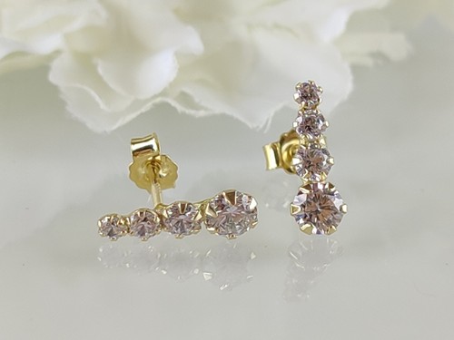 Wunderschöne Ohrstecker 333 mit Synthetischen Zirkonia**NEU** - Bild 7 von 12