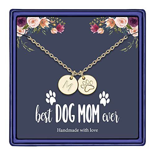 Dogom Gifts for Women Necklace, 14k Gold Filled Dogom Gifts Letter Initial M - Bild 1 von 6