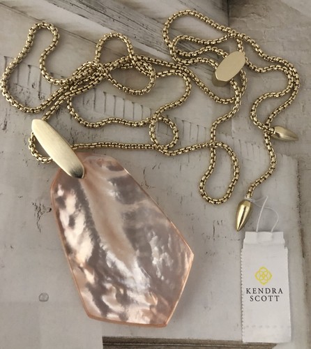 Brass Adjustable Pendant Necklace NWT 