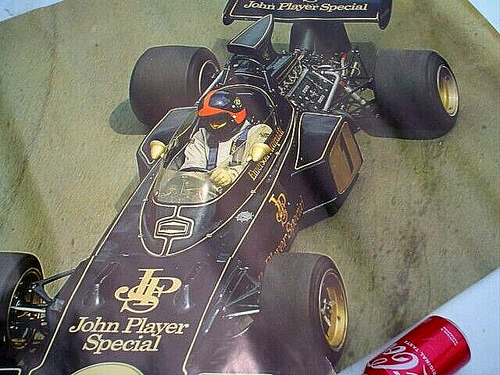 VTG 1973 JOHN PLAYER SPECIAL FORMULA 1 EMERSON FITTIPALDI POSTER - Picture 3 of 6