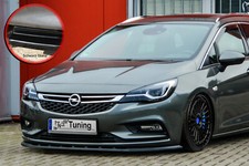 Bi Spoilerschwert Frontspoiler ABS für Opel Astra K Sports Tourer Schwarz Glanz