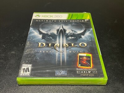 Diablo III 3 Reaper of Souls Ultimate Evil Edition XBOX 360 Sealed w/ crack A23