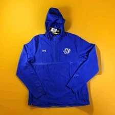NWT Rams Under Armour Blue Water Resistant 1/2 Zip Pullover Women's Jacket (2XL)