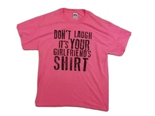 Gildan Ultra Cotton Pink T Shirt Size L