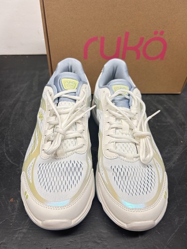 Ryka Women’s Devotion Plus 2 Walking Shoe Size 10M US White/Blue/Yellow - Picture 2 of 14