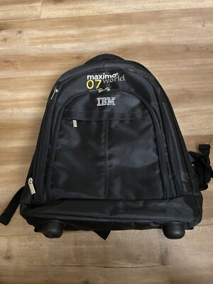 IBM Rolling Backpack w/Wheels, 17 Inch Roller Travel Laptop Backpack for  Women | eBay