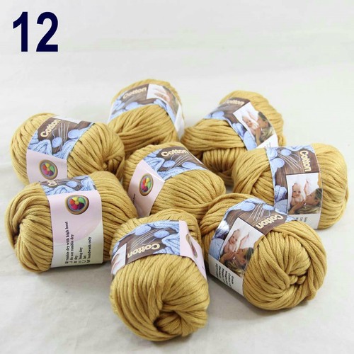 Sale 8SkeinsX50gr Soft Worsted Cotton Rugs Crocheted Hand Knitting Yarn 12 - Bild 11 von 12