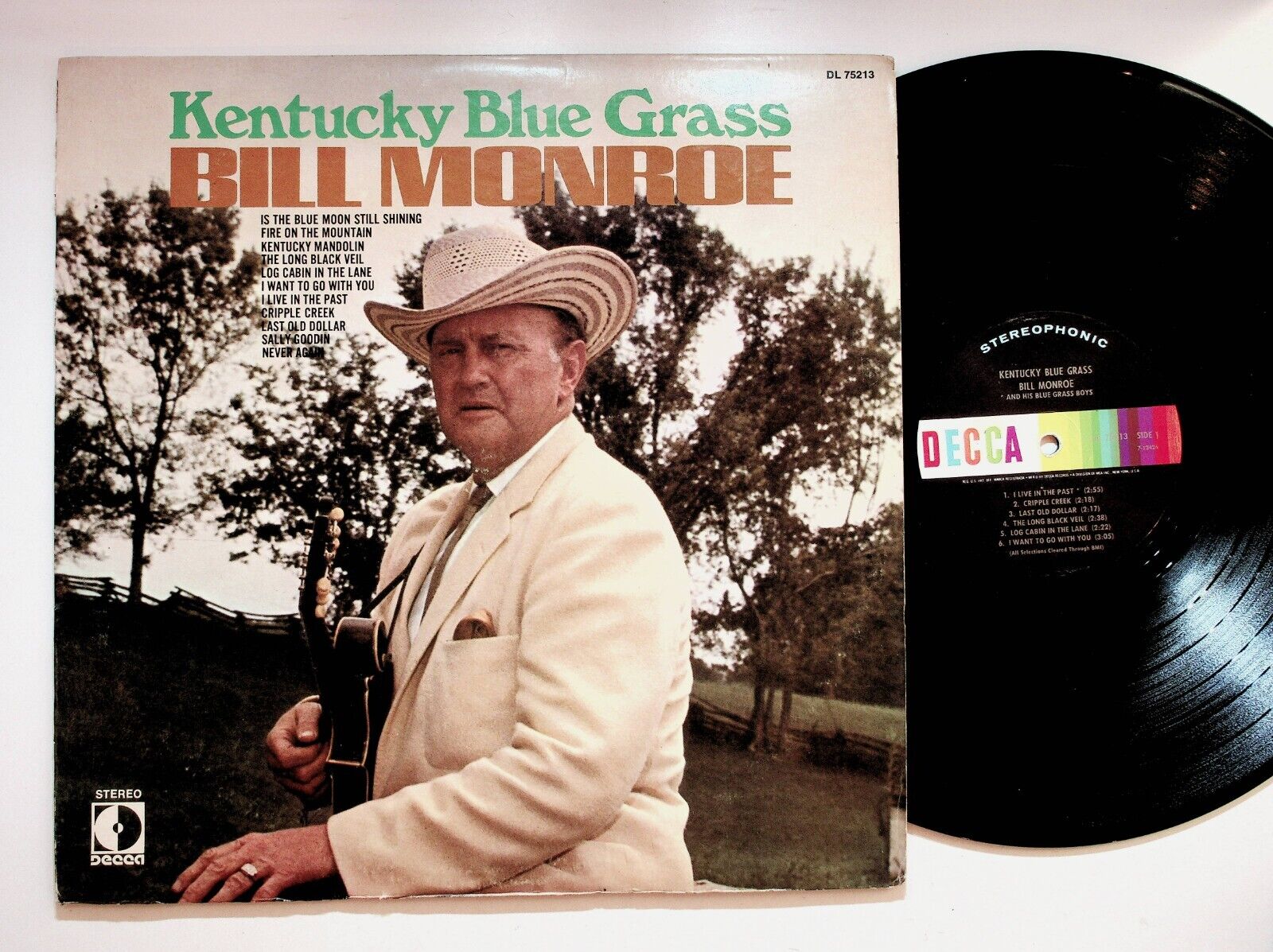 1970 Bill Monroe Kentucky Blue Grass Bluegrass Vinyl LP Record