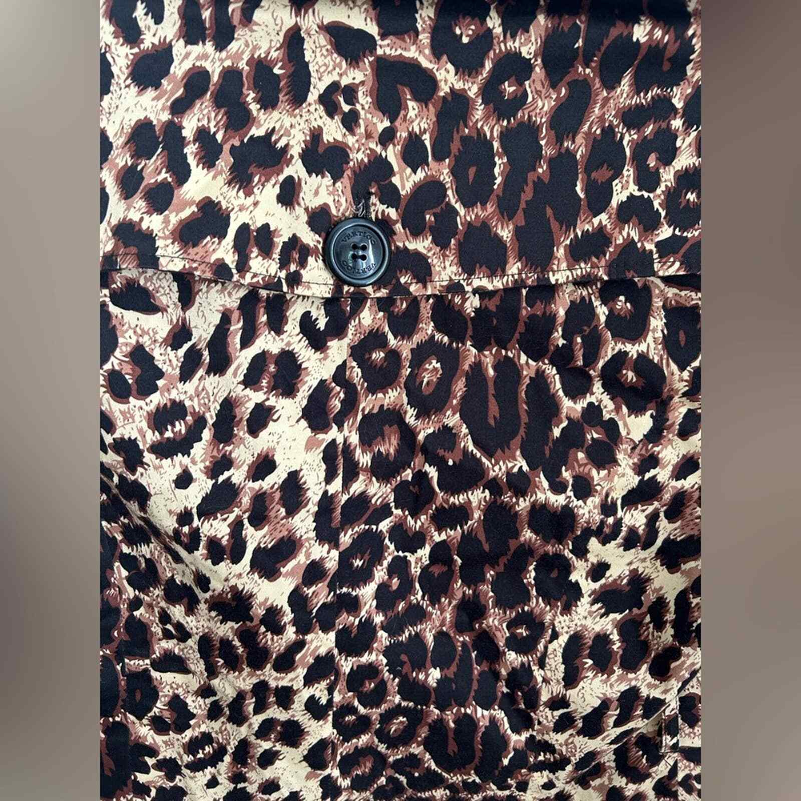 Vertigo Paris Leopard Double Breasted Trench Coat… - image 3