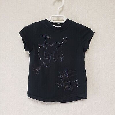 Authentic Christian Dior - Kid`s T shirt - Black - Spangle Authentic Christian Dior - Kid`s T shirt - Black - Spangle