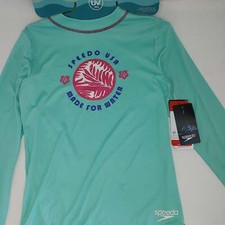 Speedo CB Youth LS Rashguard Girls' XS - Cockatoo