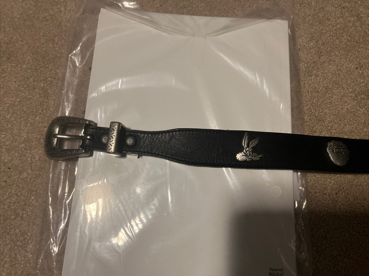 RARE VINTAGE 1992 WB LOONEY TUNES LEATHER BELT CHARACTERS  display picture 3