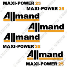 Fits Allmand Maxi-Power 25 Decal Kit Generator - 7 YEAR OUTDOOR 3M VINYL!
