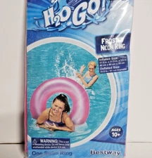 Brand New Swim Ring 31.5 Inches Wide Pink Swim Tube