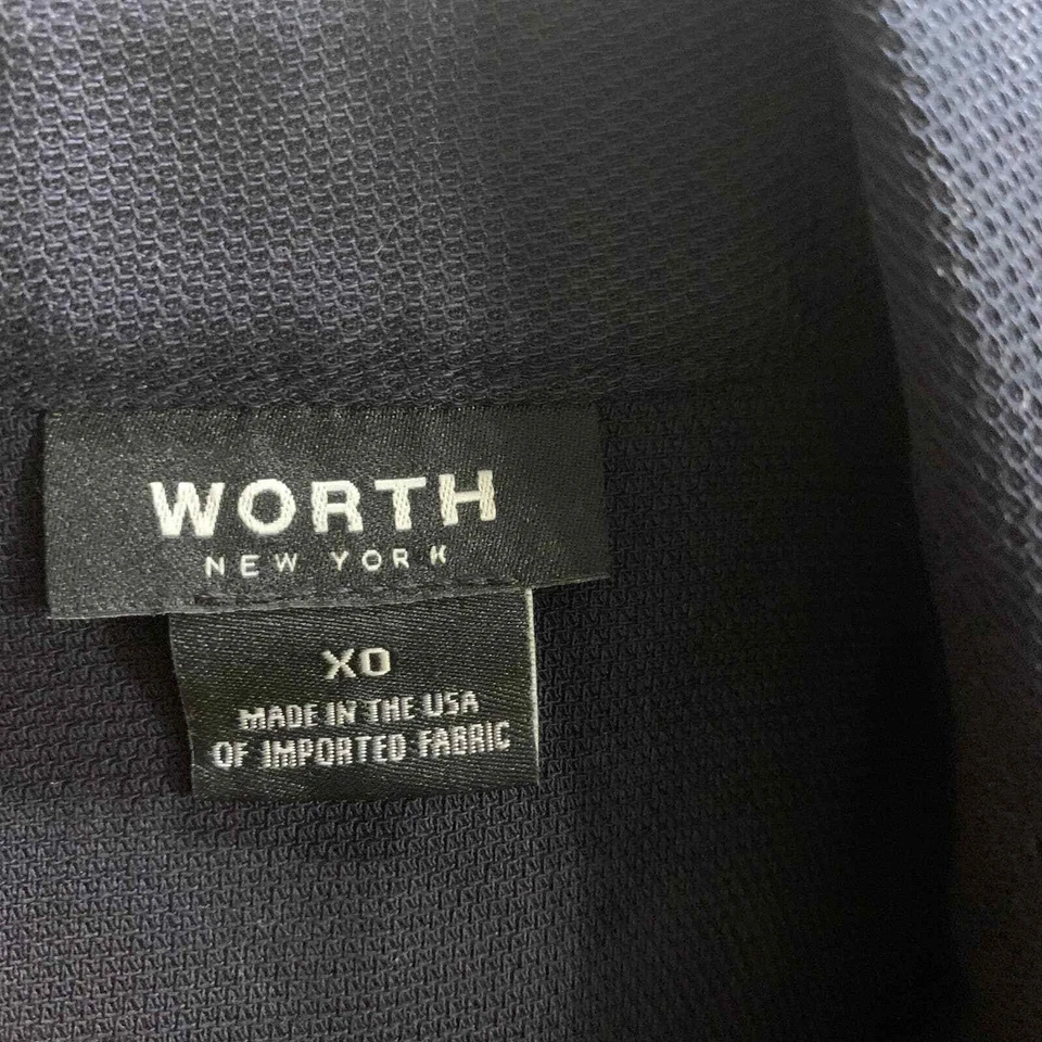 Worth New York Shirt Dress Womens Size X0 Blue Sleeveless Button Up Collared - Image 4 of 4