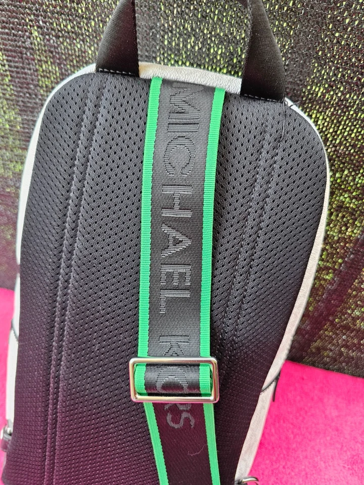 Michael Kors Cooper Signature Men’s Crossbody Bag Shoulder Bag White/Green/Black - Image 4 of 4