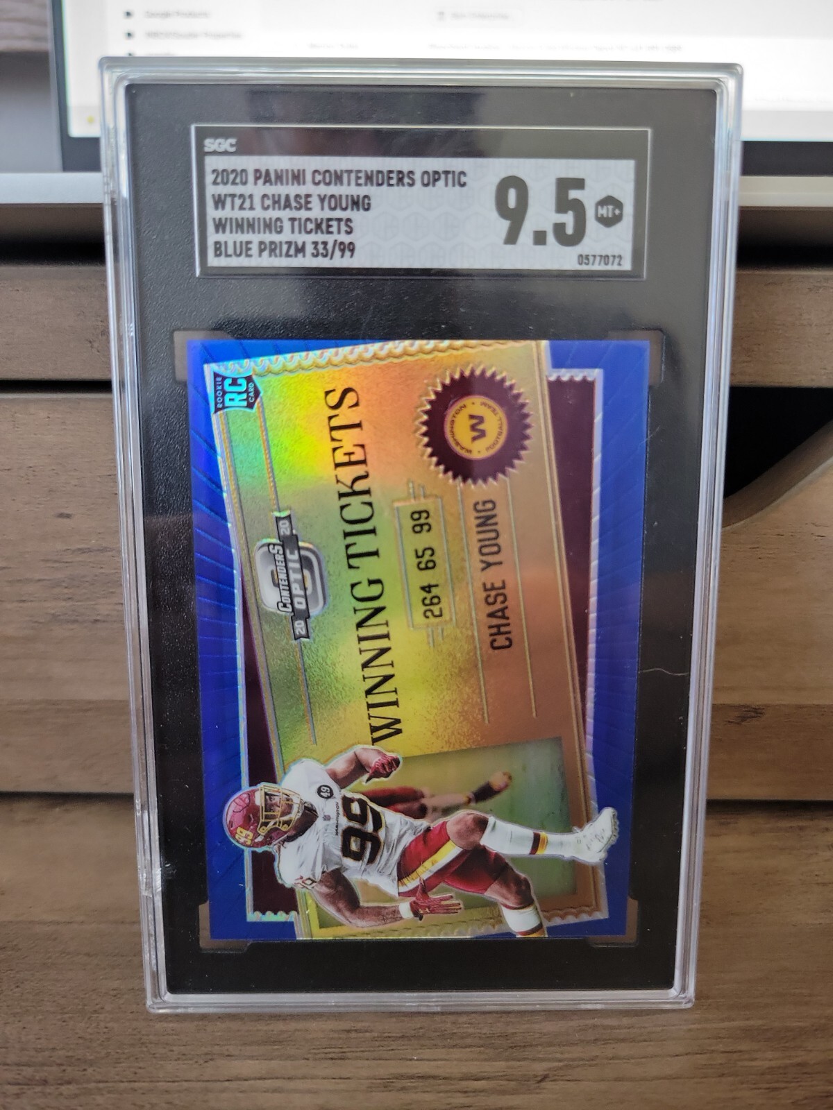 Chase Young Panini Contenders Optic Winning Tickets #WT21 Base