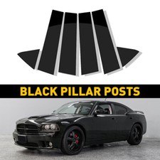 For Dodge Charger 2006-2010 Glossy Black Pillar Posts Door Window Trim Cover Us
