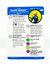 DC Heroclix Black Canary 030.08 Team Up Card Justice League Unlimited